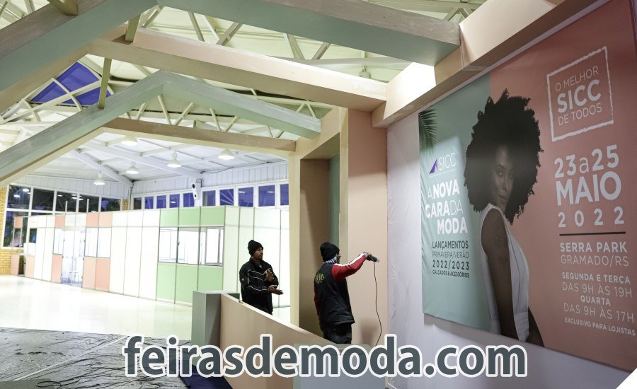 Montagem Feira SICC 2022 em Gramado - Site Feiras de Moda by Sortimentos.com
