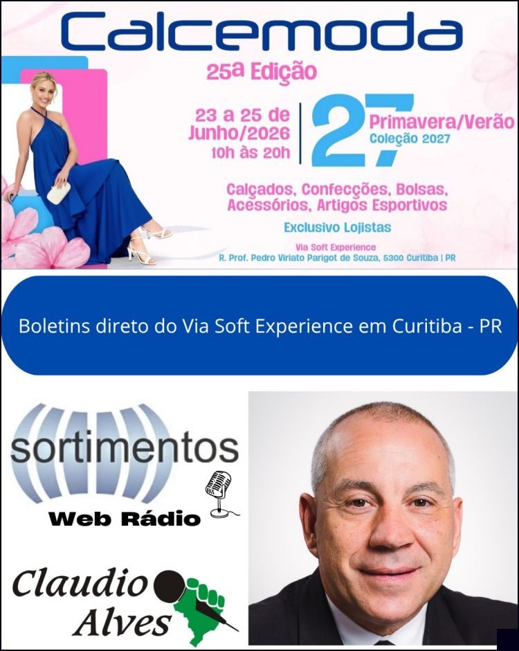 Boletins da Calcemoda 2026 - feira de calçados e de moda no site Feiras de Moda por Claudio Alves